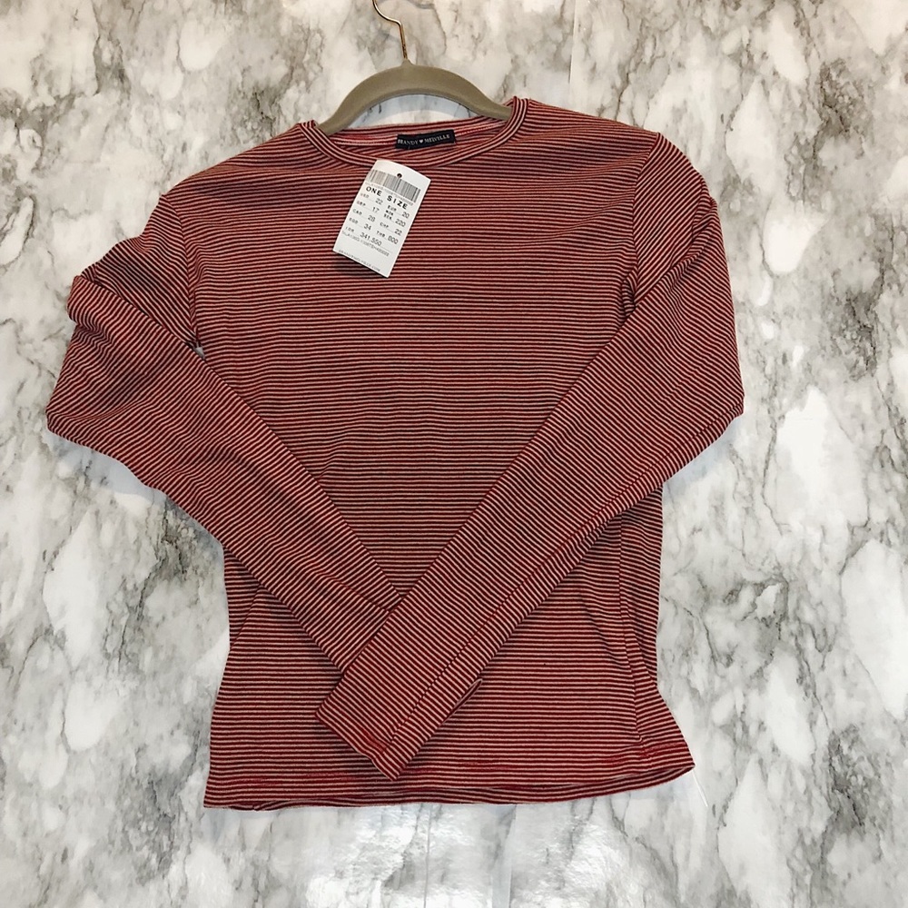 Brandy Melville striped long sleeve top